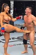 She beat him in a fight, then broke his balls